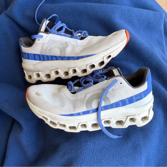 On Clouds Shoes - On Cloudtec Women's Athletic Running Shoes - White/Blue